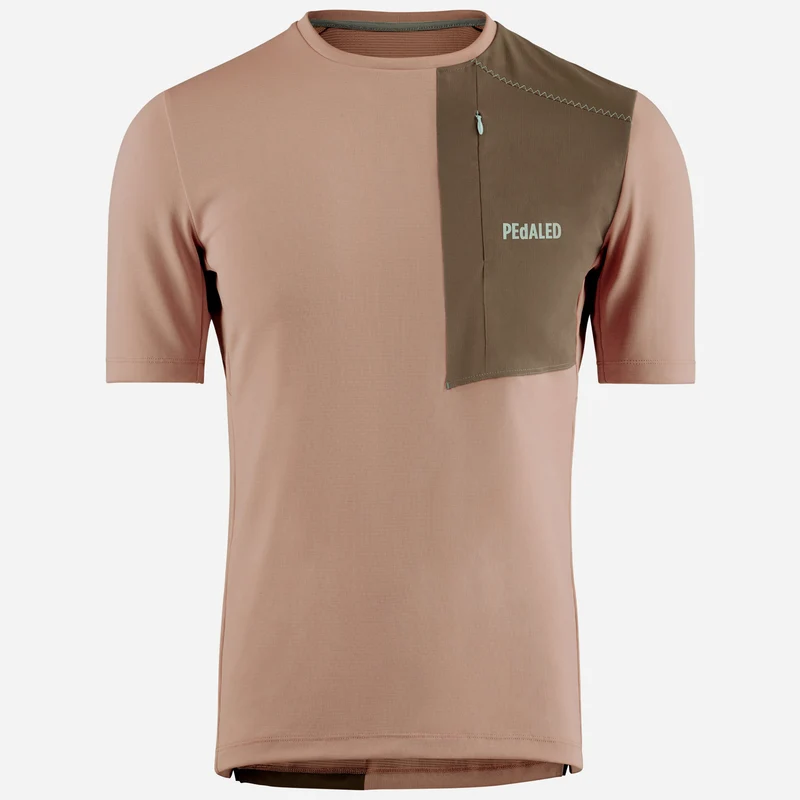 T-Shirt Pedaled Odyssey Merino - Marrone