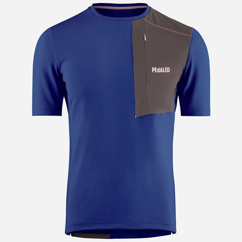 T-Shirt Pedaled Odyssey Merino - Blu