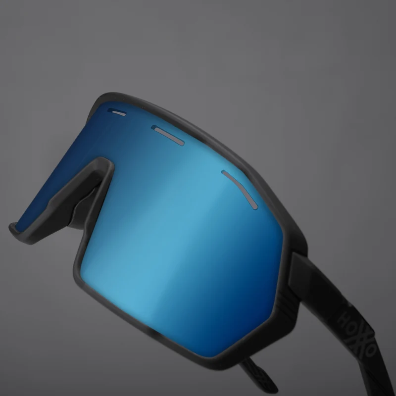 Occhiali Hoxxo Tephra Air lente blu - Nero opaco