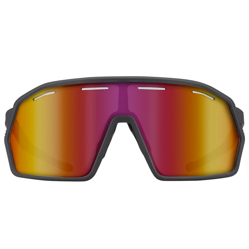 Occhiali Hoxxo Tephra Air lente rossa - Nero opaco