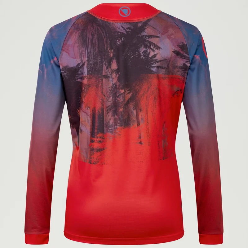 Maglia maniche lunghe donna Endura Tropical Tee LTD - Rosso
