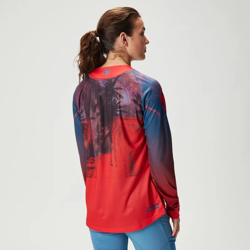 Maglia maniche lunghe donna Endura Tropical Tee LTD - Rosso