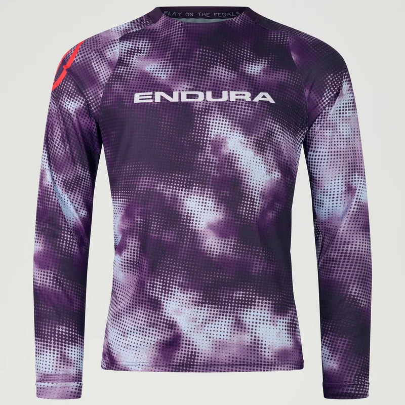 Maglia maniche lunghe Endura Pixel Cloud LTD - Viola