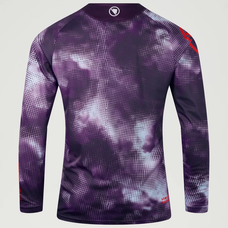 Maglia maniche lunghe Endura Pixel Cloud LTD - Viola