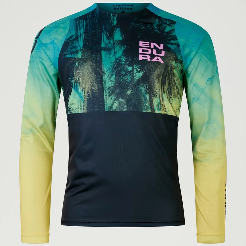Maglia maniche lunghe Endura Tropical Print LTD - Azzurro
