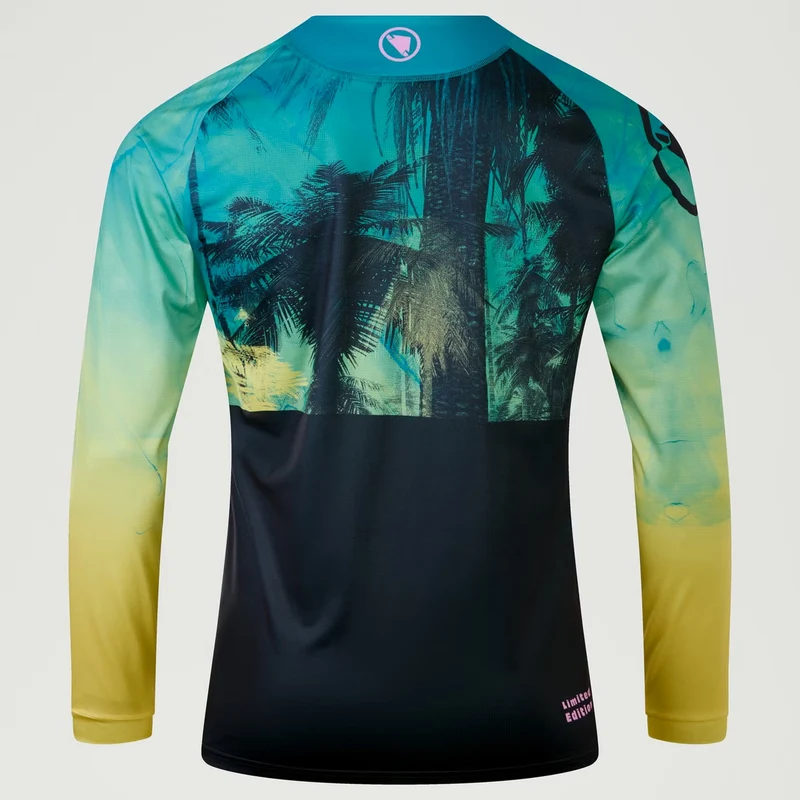 Maglia maniche lunghe Endura Tropical Print LTD - Azzurro