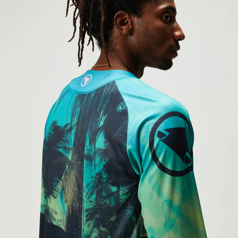 Maglia maniche lunghe Endura Tropical Print LTD - Azzurro