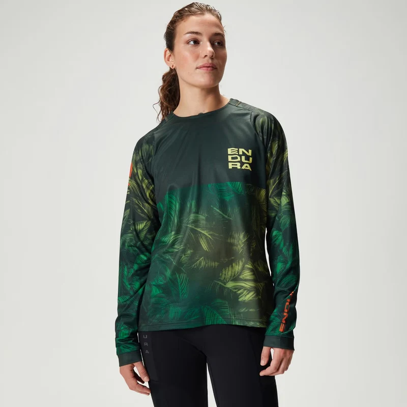 Maglia maniche lunghe donna Endura Tropical Tee LTD - Verde