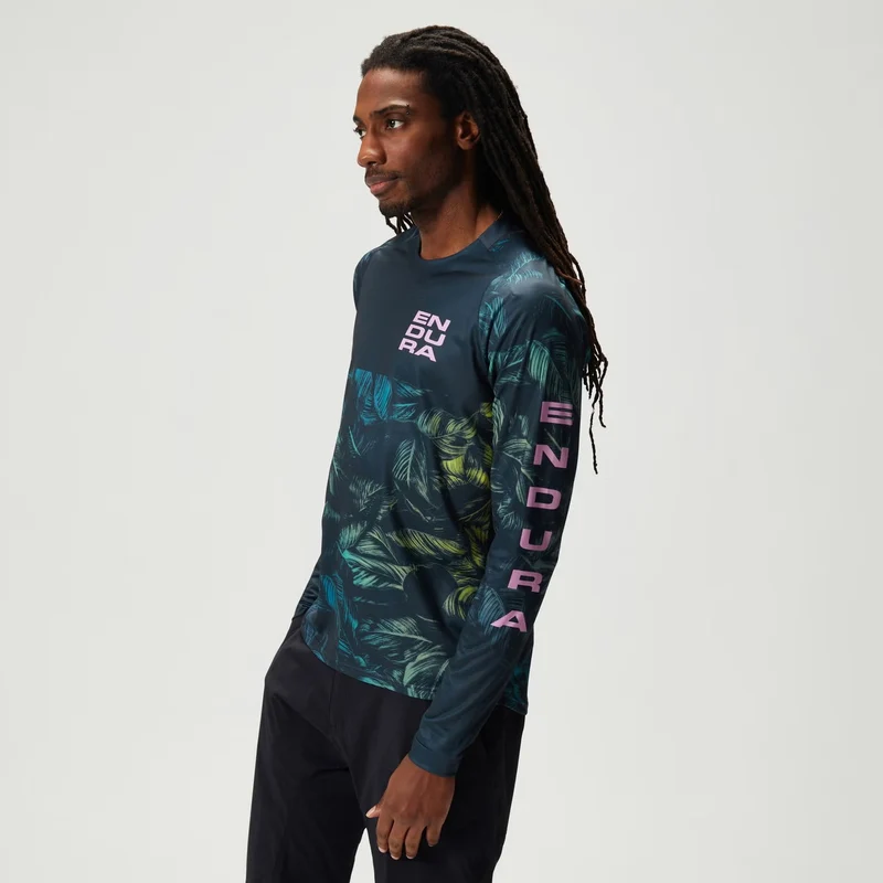 Maglia maniche lunghe Endura Tropical Print LTD - Grigio