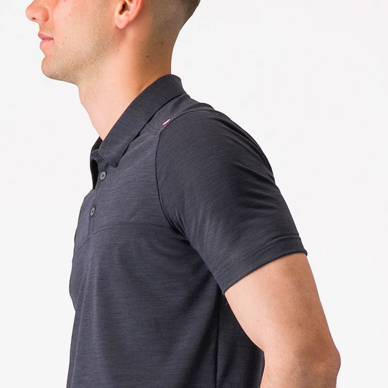 Polo Castelli Merino - Nero