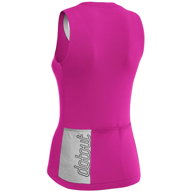 Maglia donna senza maniche Dotout Crew - Fucsia