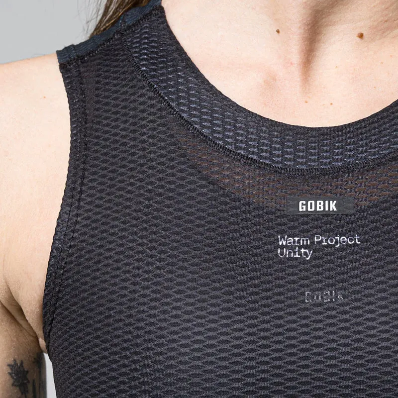 Maglia intima senza maniche donna Gobik Second Skin Moonless - Nero