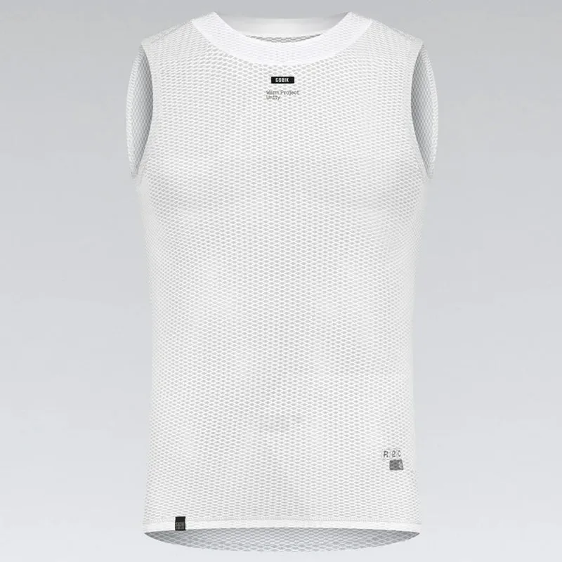 Maglia intima senza maniche Gobik Second Skin Salt - Bianco
