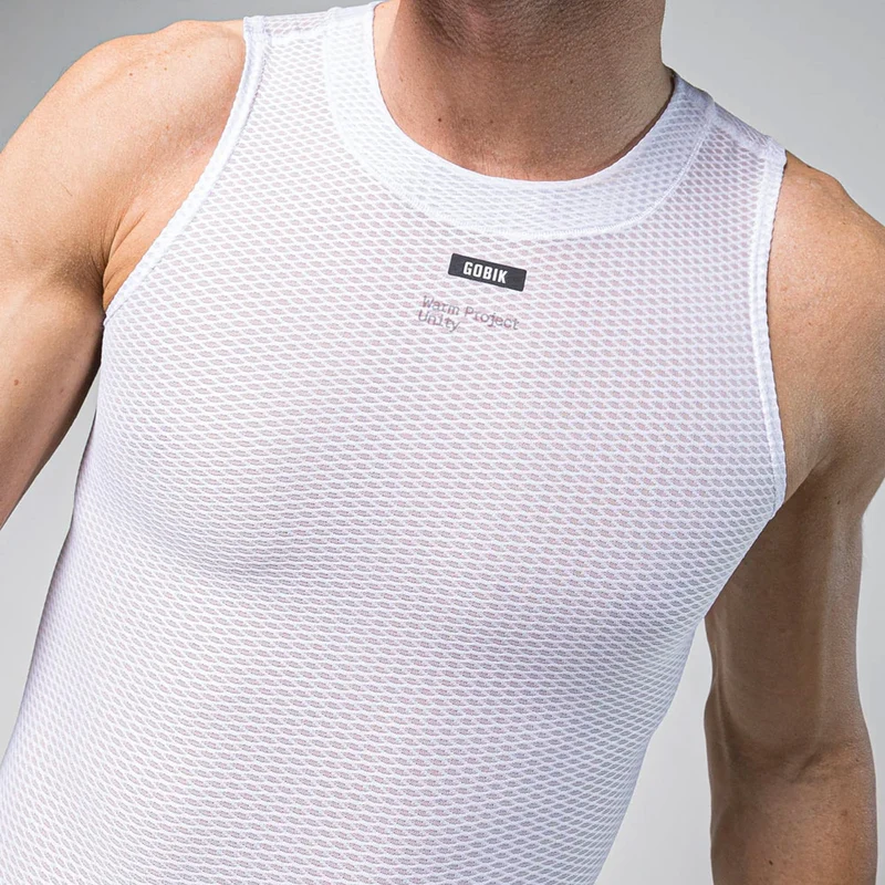 Maglia intima senza maniche Gobik Second Skin Salt - Bianco