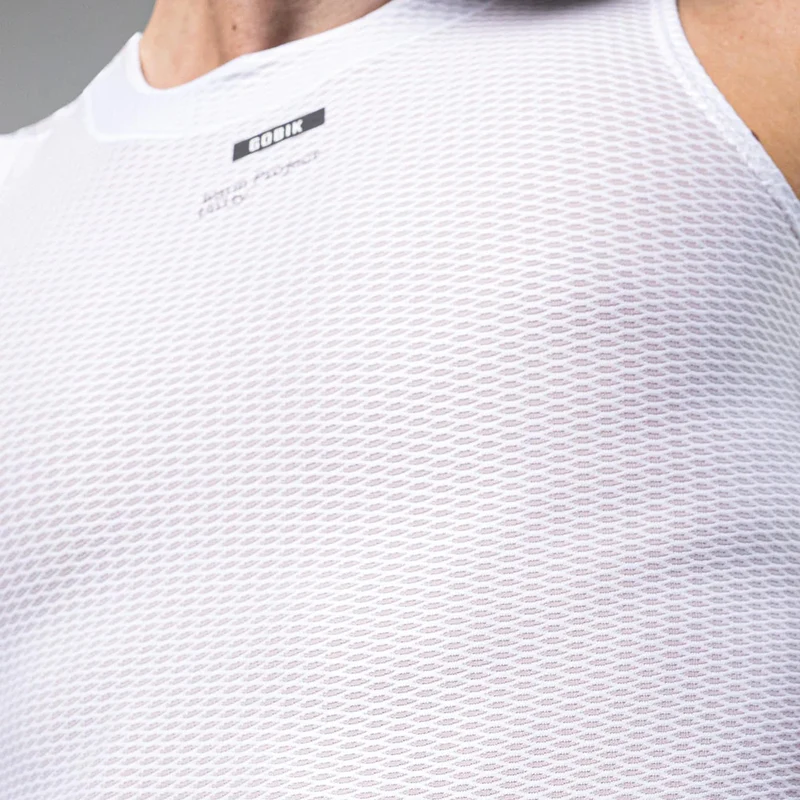 Maglia intima senza maniche Gobik Second Skin Salt - Bianco