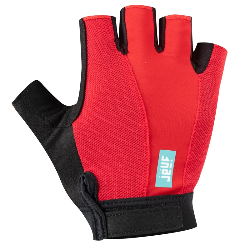 Guanti Jëuf Essential Solid corti - Nero rosso