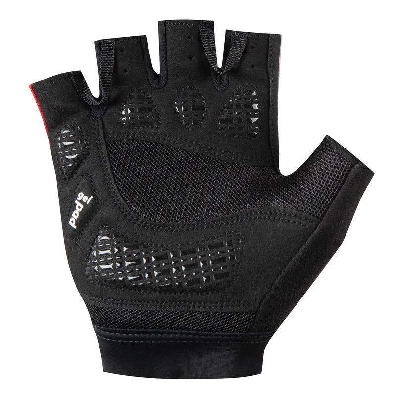 Guanti Jëuf Essential Solid corti - Nero rosso