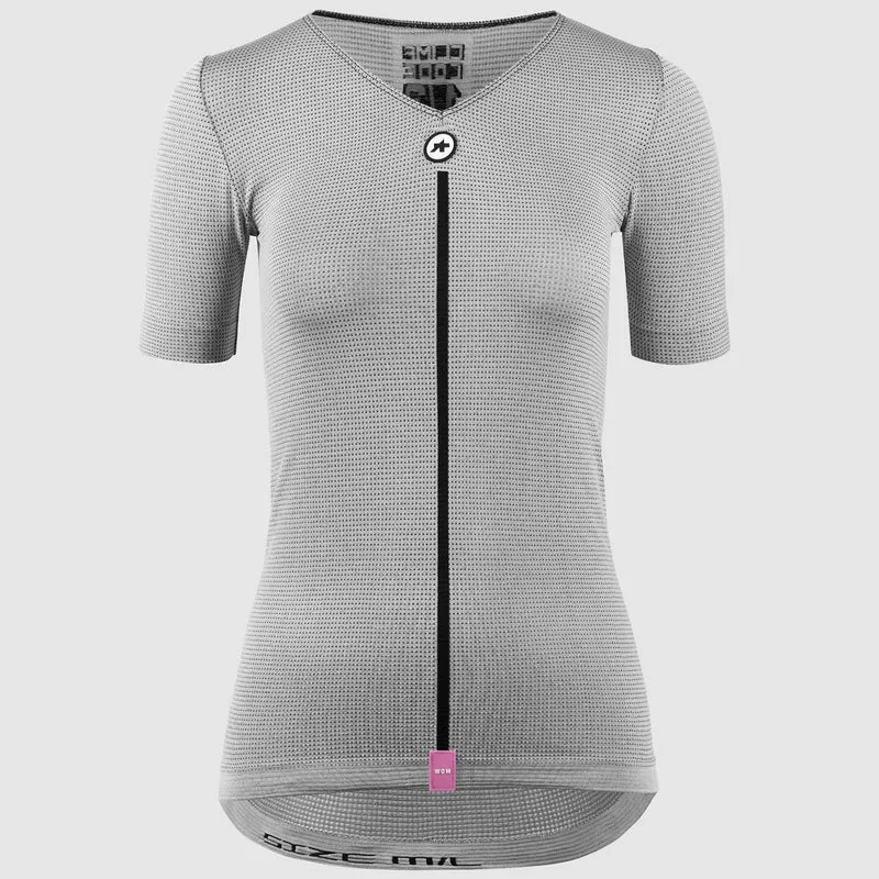 Maglia intima donna Assos 1/3 SS Skin Layer P1 - Grigio