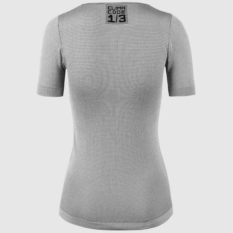 Maglia intima donna Assos 1/3 SS Skin Layer P1 - Grigio