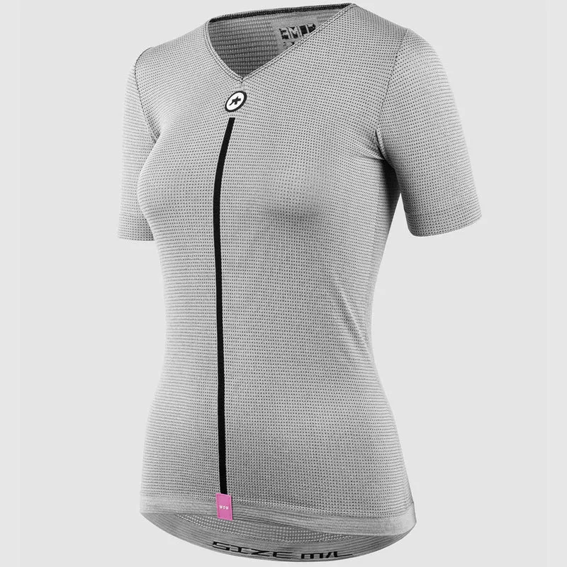Maglia intima donna Assos 1/3 SS Skin Layer P1 - Grigio