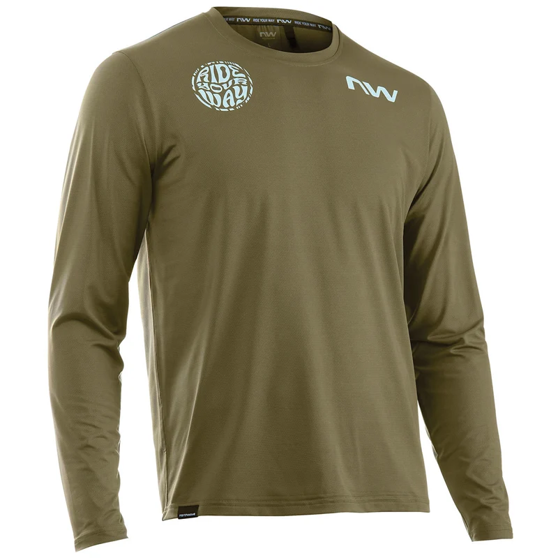 Maglia maniche lunghe Northwave XTrail 2 - Verde scuro