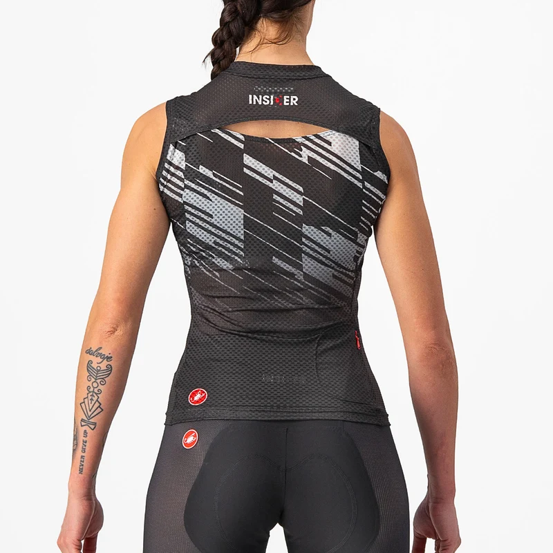 Maglia donna senza maniche Castelli Insider - Nero