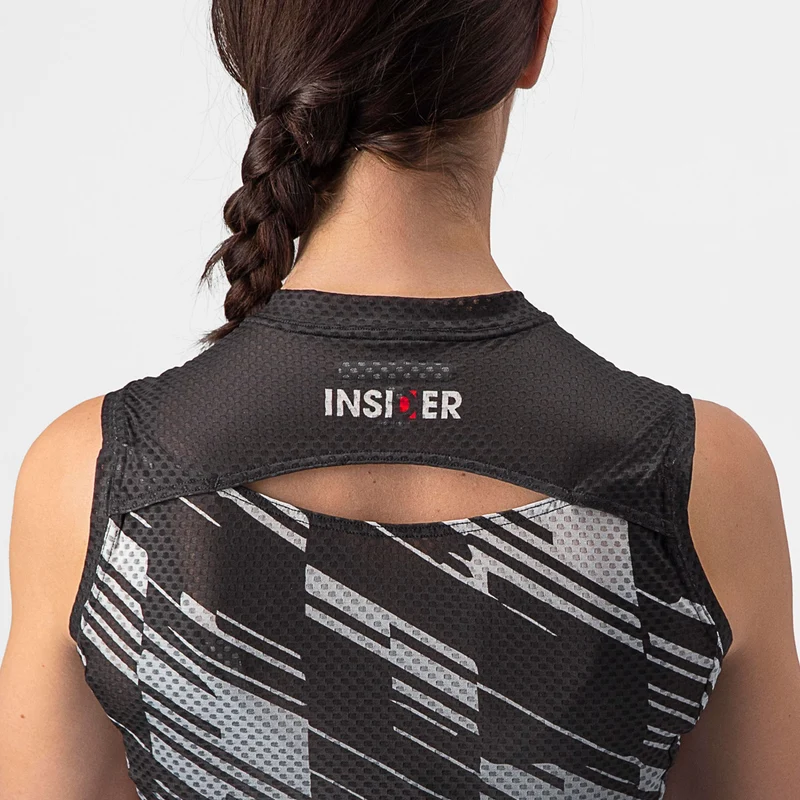 Maglia donna senza maniche Castelli Insider - Nero