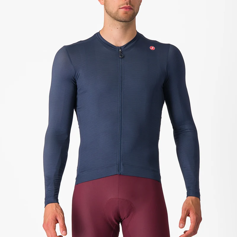 Maglia maniche lunghe Castelli Espresso - Blu