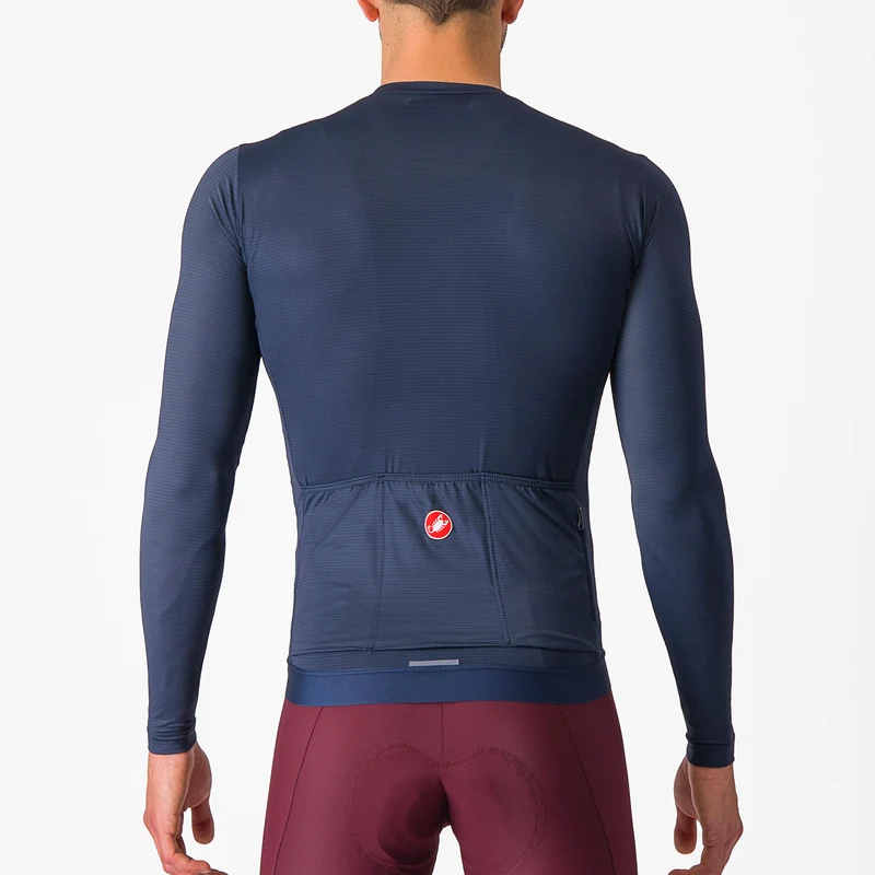 Maglia maniche lunghe Castelli Espresso - Blu