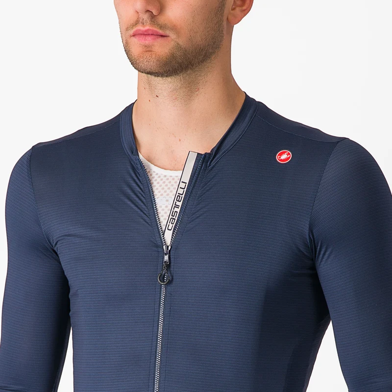 Maglia maniche lunghe Castelli Espresso - Blu