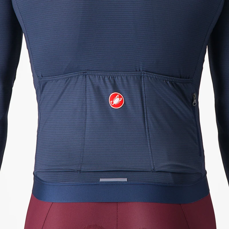 Maglia maniche lunghe Castelli Espresso - Blu