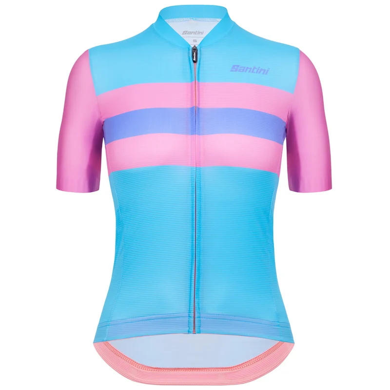 Maglia donna Santini Eco Sleek Bengal - Azzurro rosa