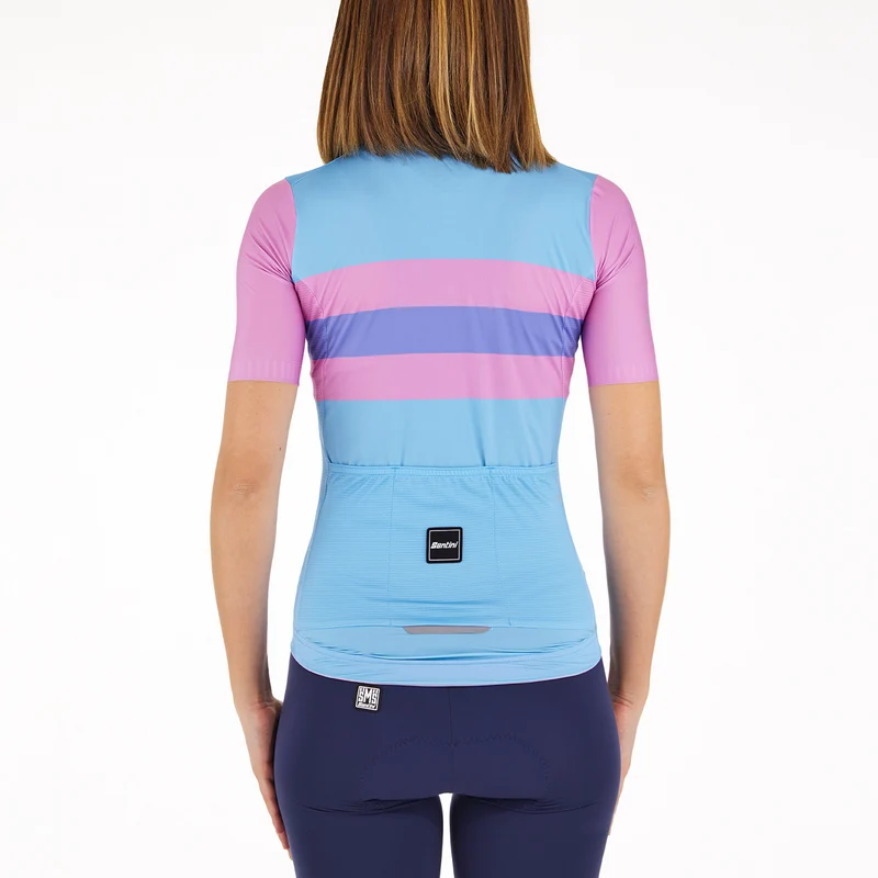 Maglia donna Santini Eco Sleek Bengal - Azzurro rosa