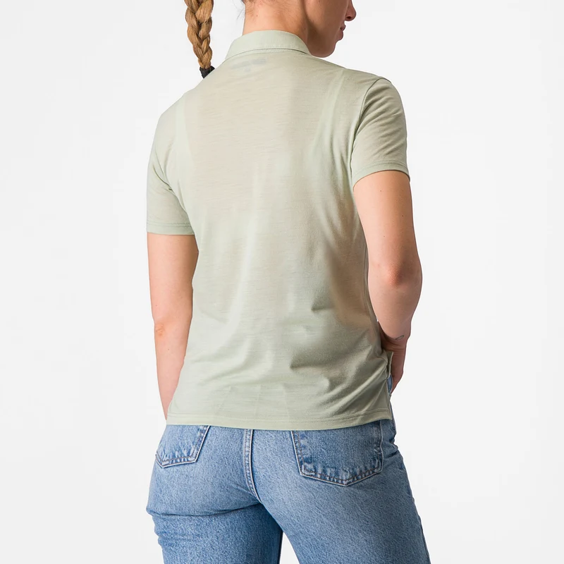 Polo donna Castelli Merino - Verde