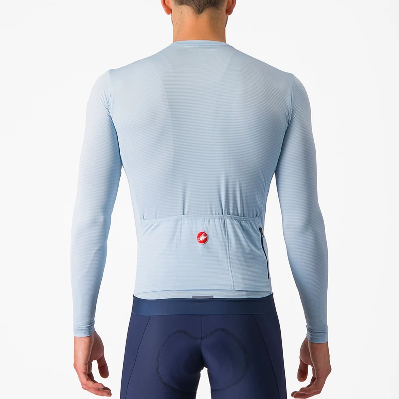 Maglia maniche lunghe Castelli Espresso - Azzurro