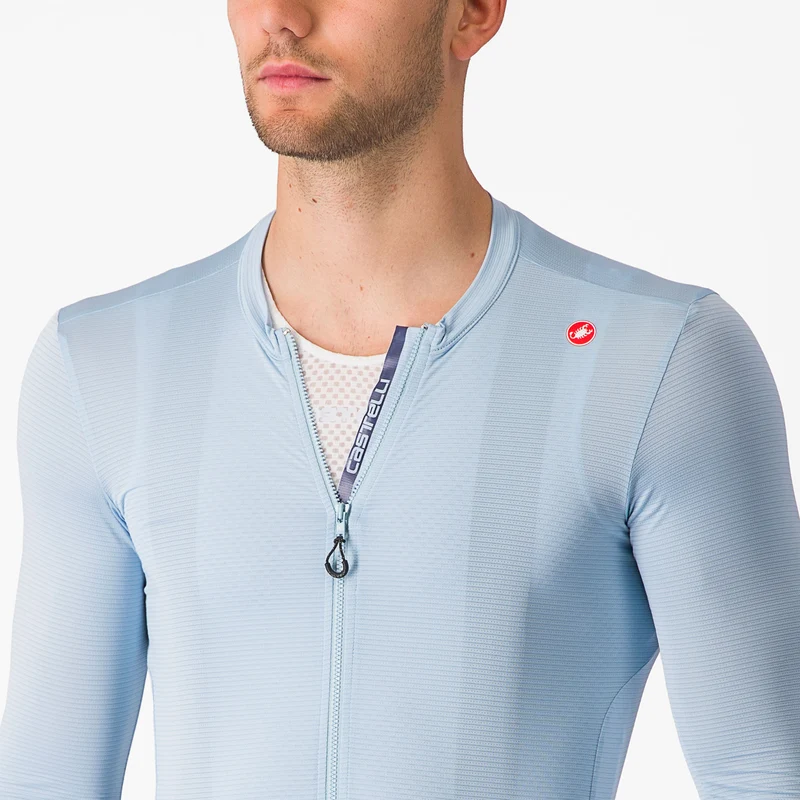 Maglia maniche lunghe Castelli Espresso - Azzurro
