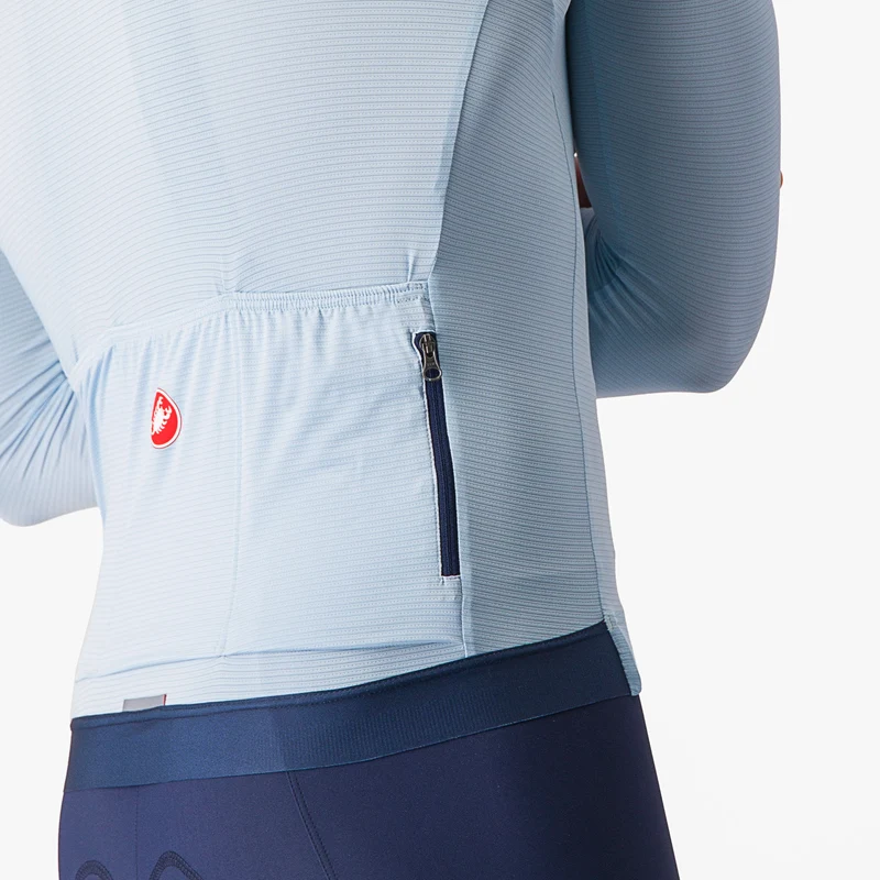 Maglia maniche lunghe Castelli Espresso - Azzurro