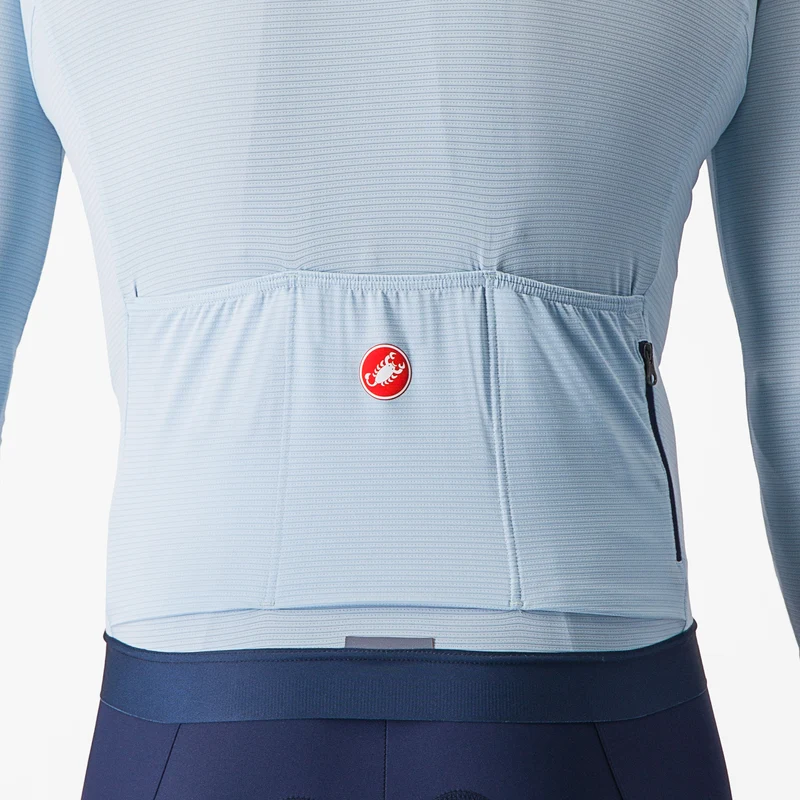 Maglia maniche lunghe Castelli Espresso - Azzurro