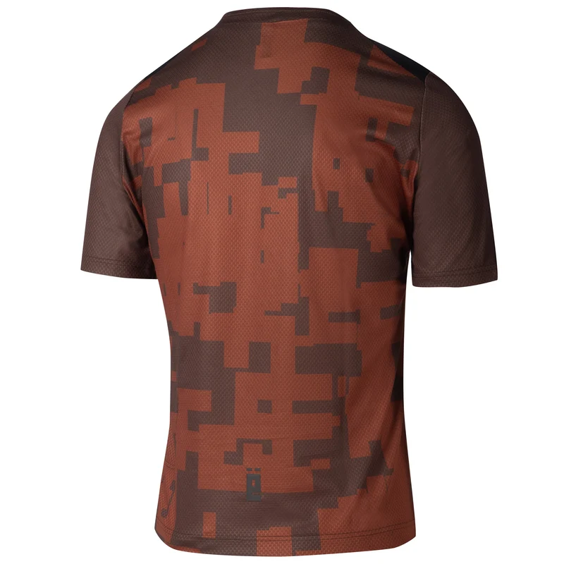 Maglia Jëuf Pro Gravel con zip - Marrone