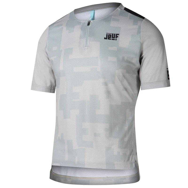 Maglia Jëuf Pro Gravel con zip - Grigio