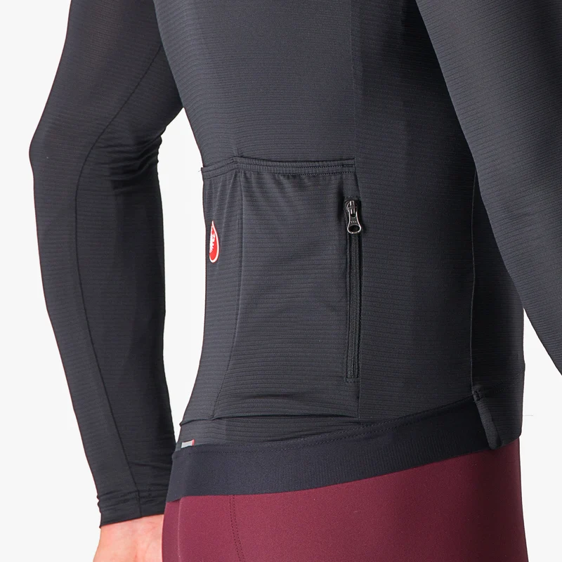 Maglia maniche lunghe Castelli Espresso - Nero