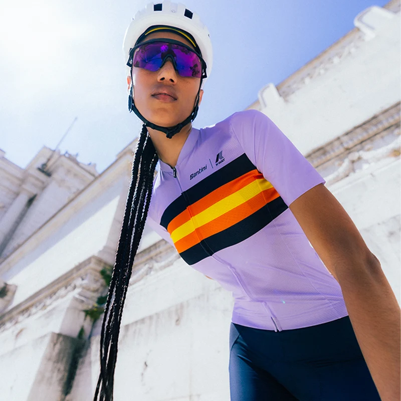 Maglia donna Le Vrai Santini x K-WAY - Viola