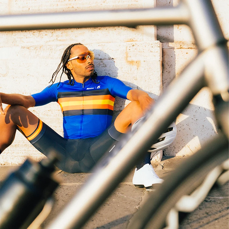 Maglia Le Vrai Santini x K-WAY - Blu