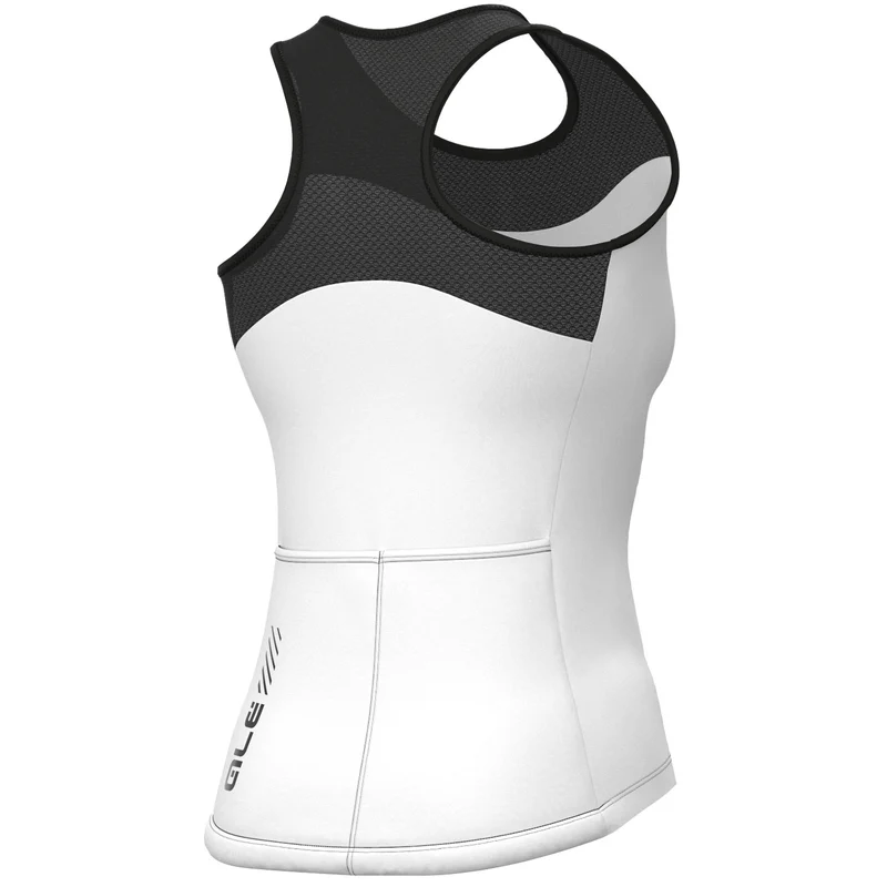 Top donna Ale Pragma Color Block - Bianco