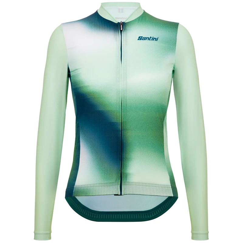 Maglia maniche lunghe Santini Ombra - Verde
