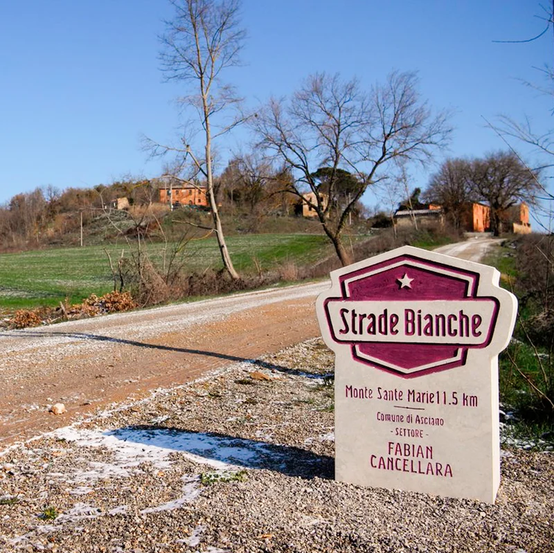 Miniatura pietra miliare Strade Bianche