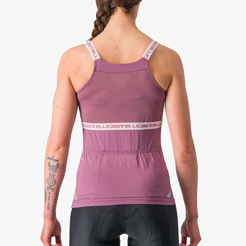 Top donna Castelli Bavette - Viola bianco