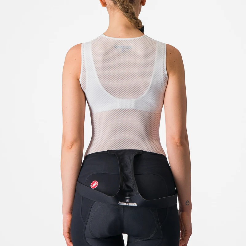 Maglia intima senza maniche donna Castelli Pro Mesh 4 - Bianco
