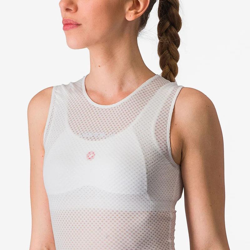 Maglia intima senza maniche donna Castelli Pro Mesh 4 - Bianco