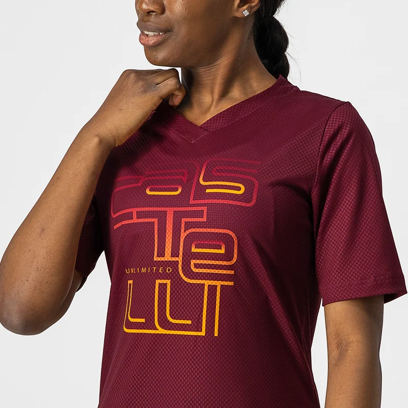 Maglia donna Castelli Trail Tech - Bordeaux